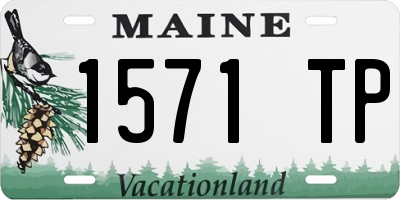 ME license plate 1571TP