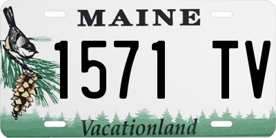 ME license plate 1571TV