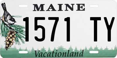 ME license plate 1571TY