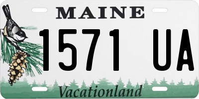 ME license plate 1571UA