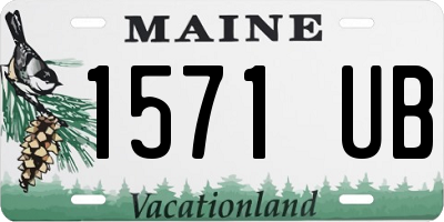 ME license plate 1571UB