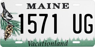 ME license plate 1571UG