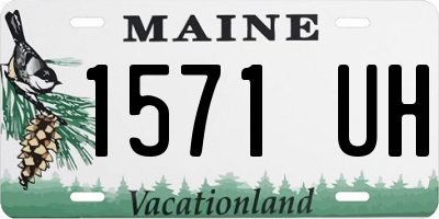 ME license plate 1571UH