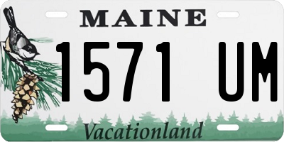 ME license plate 1571UM