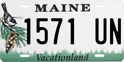 ME license plate 1571UN