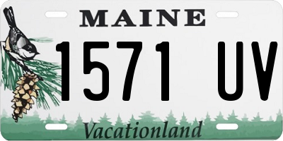 ME license plate 1571UV