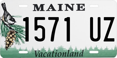 ME license plate 1571UZ