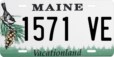 ME license plate 1571VE