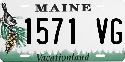 ME license plate 1571VG