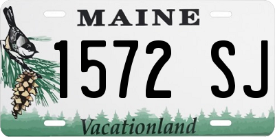 ME license plate 1572SJ