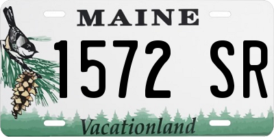 ME license plate 1572SR