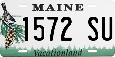 ME license plate 1572SU