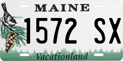 ME license plate 1572SX
