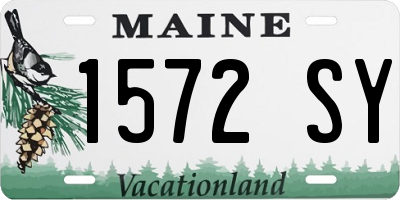 ME license plate 1572SY