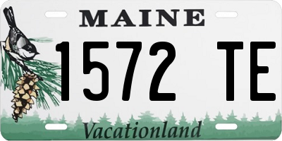 ME license plate 1572TE
