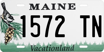 ME license plate 1572TN