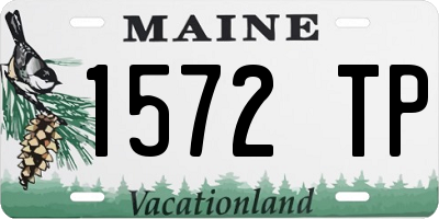 ME license plate 1572TP