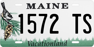 ME license plate 1572TS