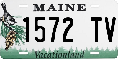 ME license plate 1572TV