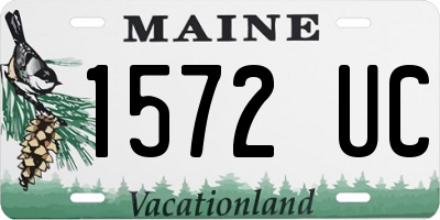 ME license plate 1572UC