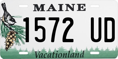 ME license plate 1572UD