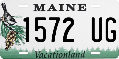 ME license plate 1572UG
