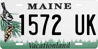 ME license plate 1572UK