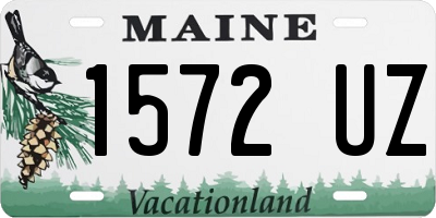 ME license plate 1572UZ