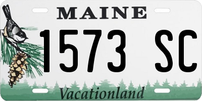 ME license plate 1573SC