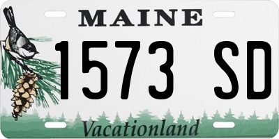 ME license plate 1573SD