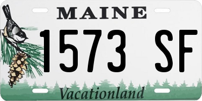 ME license plate 1573SF