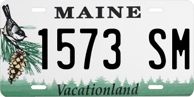 ME license plate 1573SM