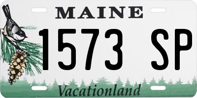 ME license plate 1573SP