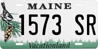 ME license plate 1573SR
