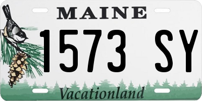 ME license plate 1573SY