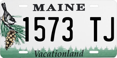 ME license plate 1573TJ
