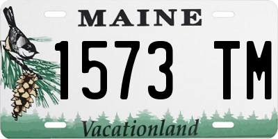 ME license plate 1573TM