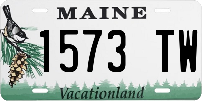 ME license plate 1573TW