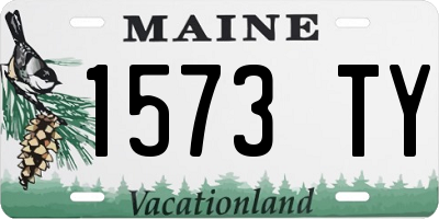 ME license plate 1573TY
