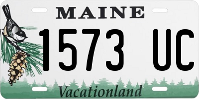 ME license plate 1573UC