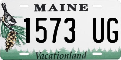 ME license plate 1573UG