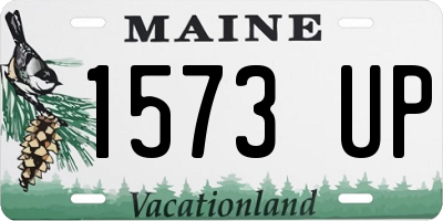 ME license plate 1573UP