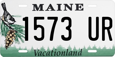 ME license plate 1573UR