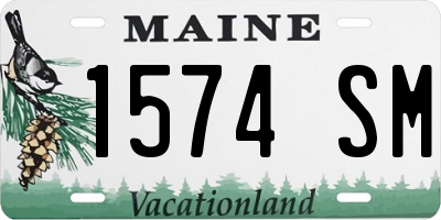 ME license plate 1574SM
