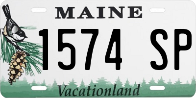 ME license plate 1574SP