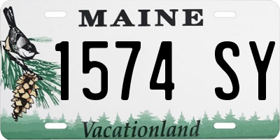 ME license plate 1574SY