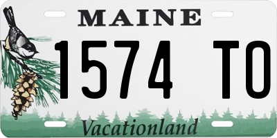 ME license plate 1574TO