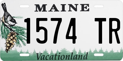 ME license plate 1574TR