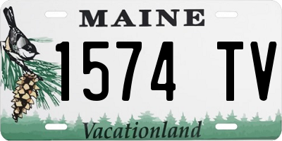 ME license plate 1574TV