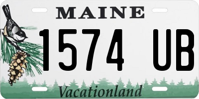 ME license plate 1574UB